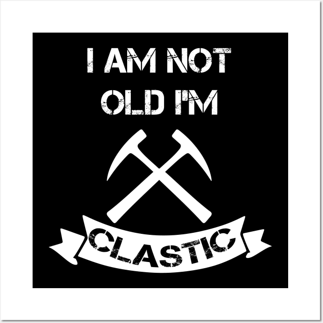 I am Not Old Im Clastic Funny- Rockhound Wall Art by Crimson Leo Designs